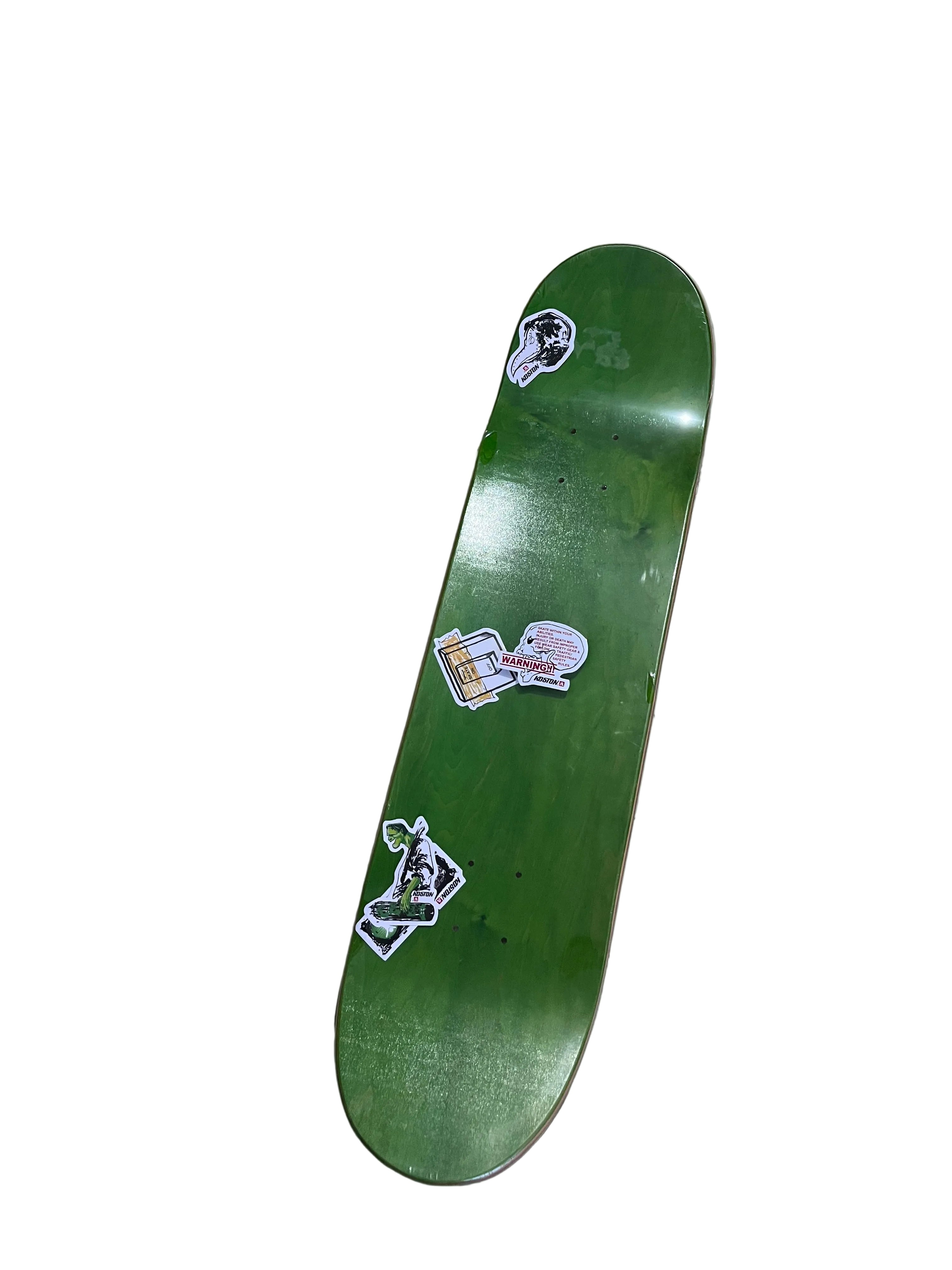 Koston skateboard “Green” graphic