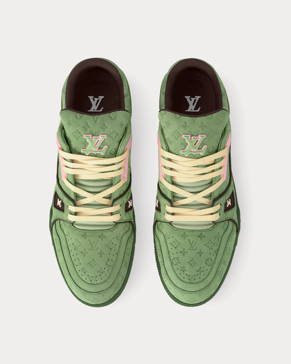 #54 LV trainer “green monogram”