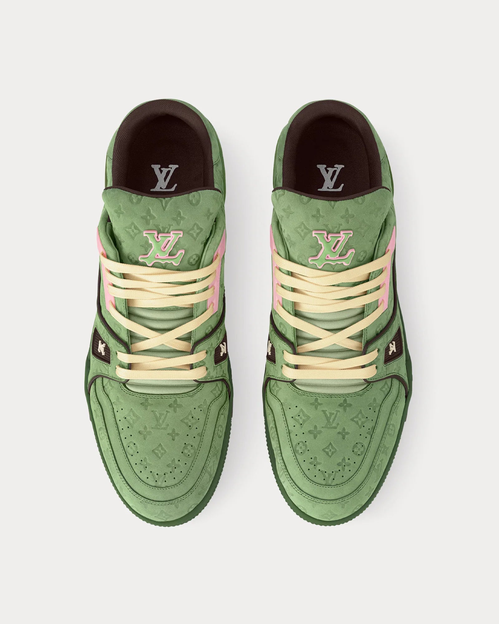 #54 LV trainer “green monogram”