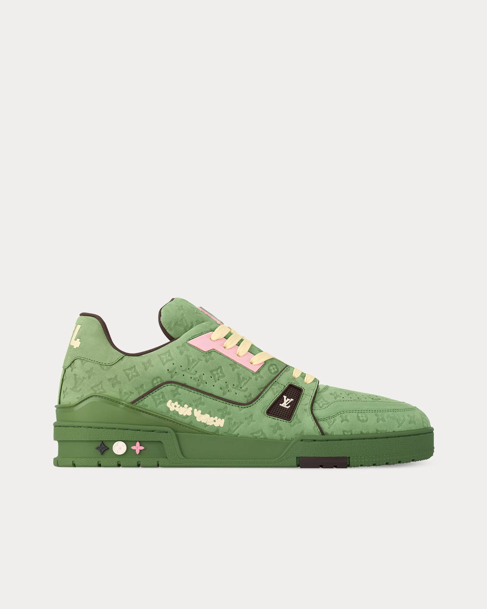 #54 LV trainer “green monogram”